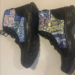 Iron Maiden Custom Black Combat Boots